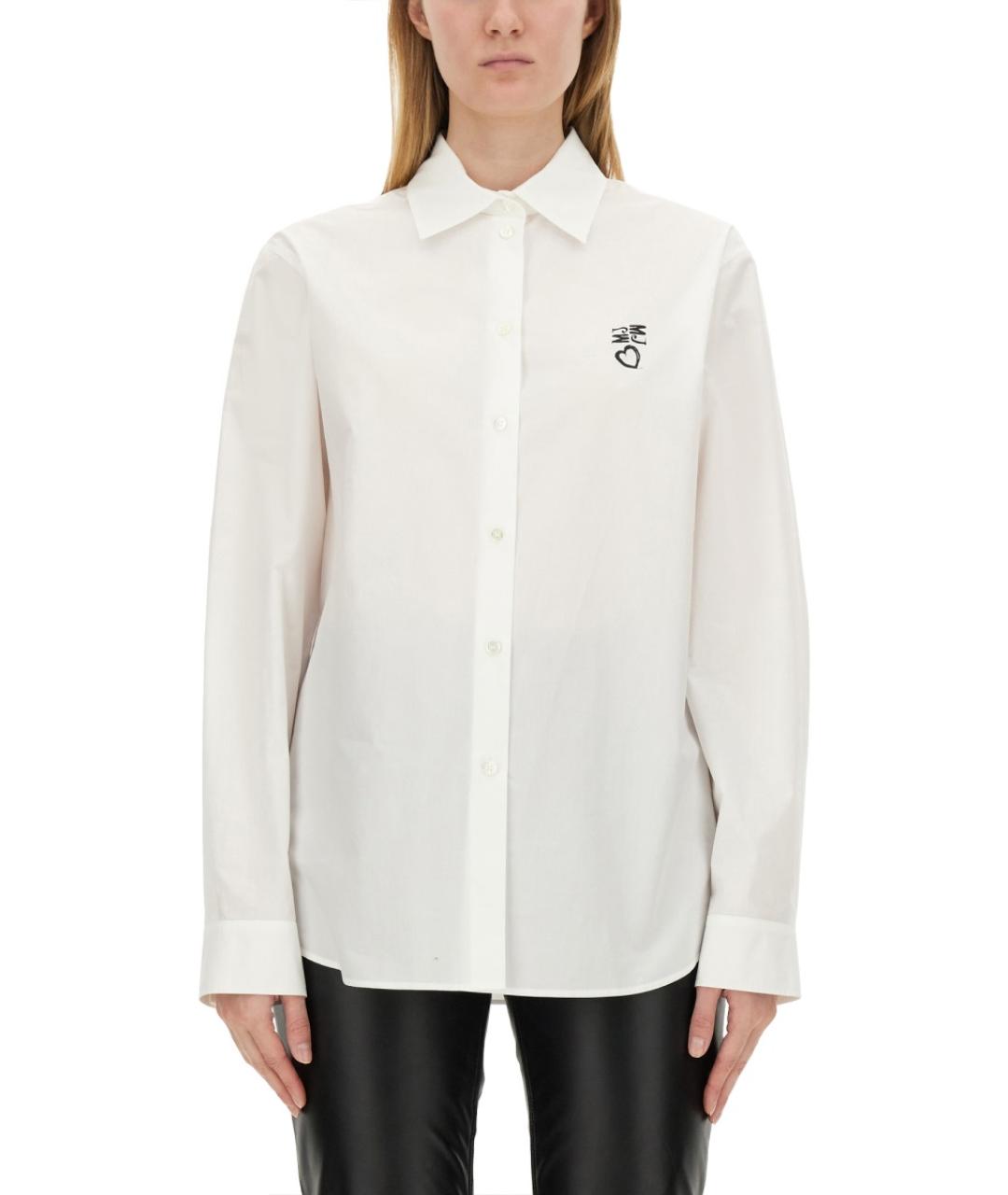 MOSCHINO JEANS Белая хлопковая рубашка, фото 5