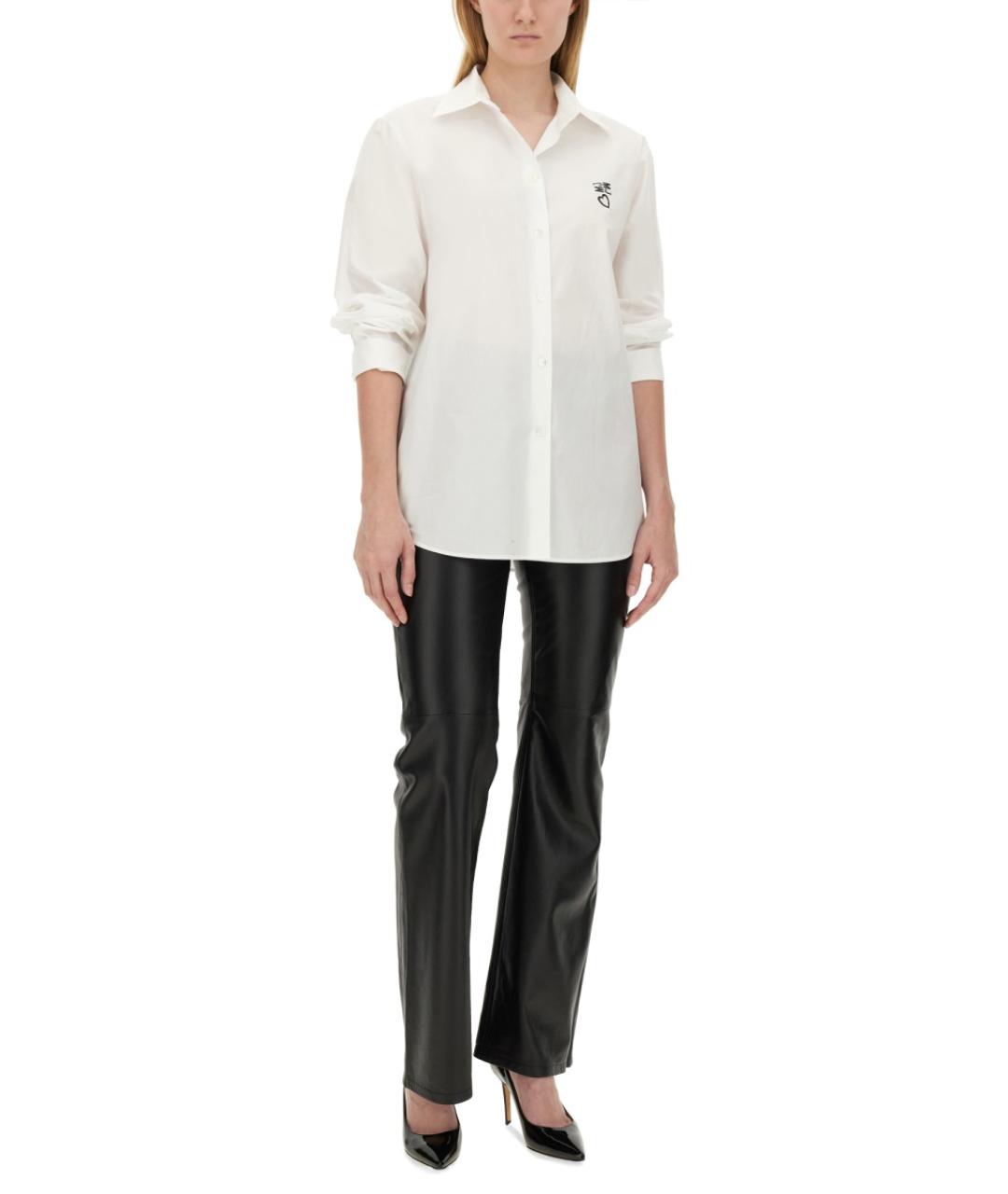 MOSCHINO JEANS Белая хлопковая рубашка, фото 2