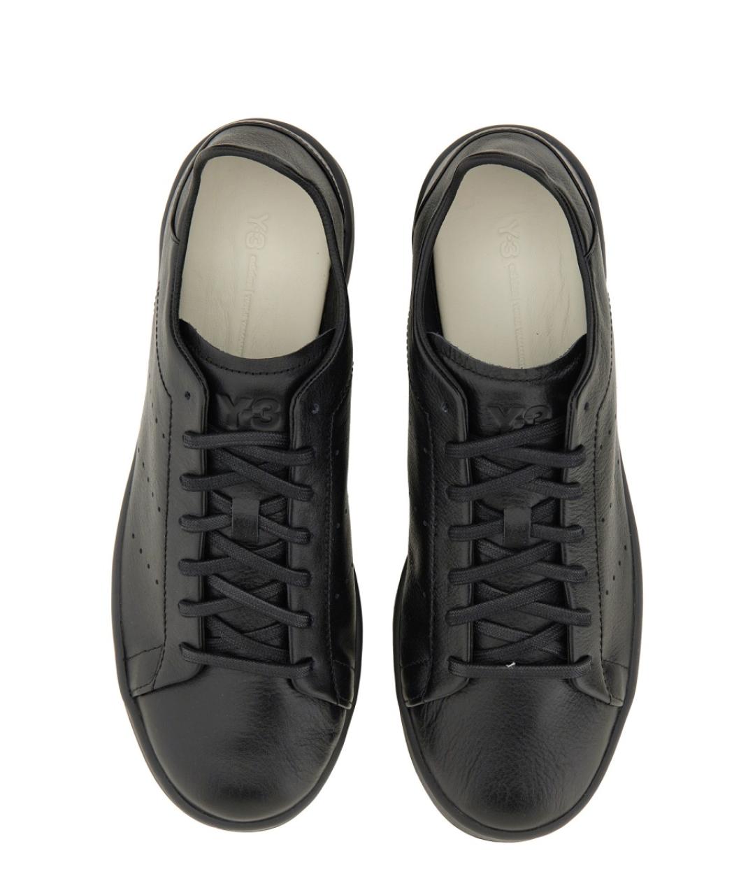 Y-3 Черные низкие кроссовки / кеды, фото 6