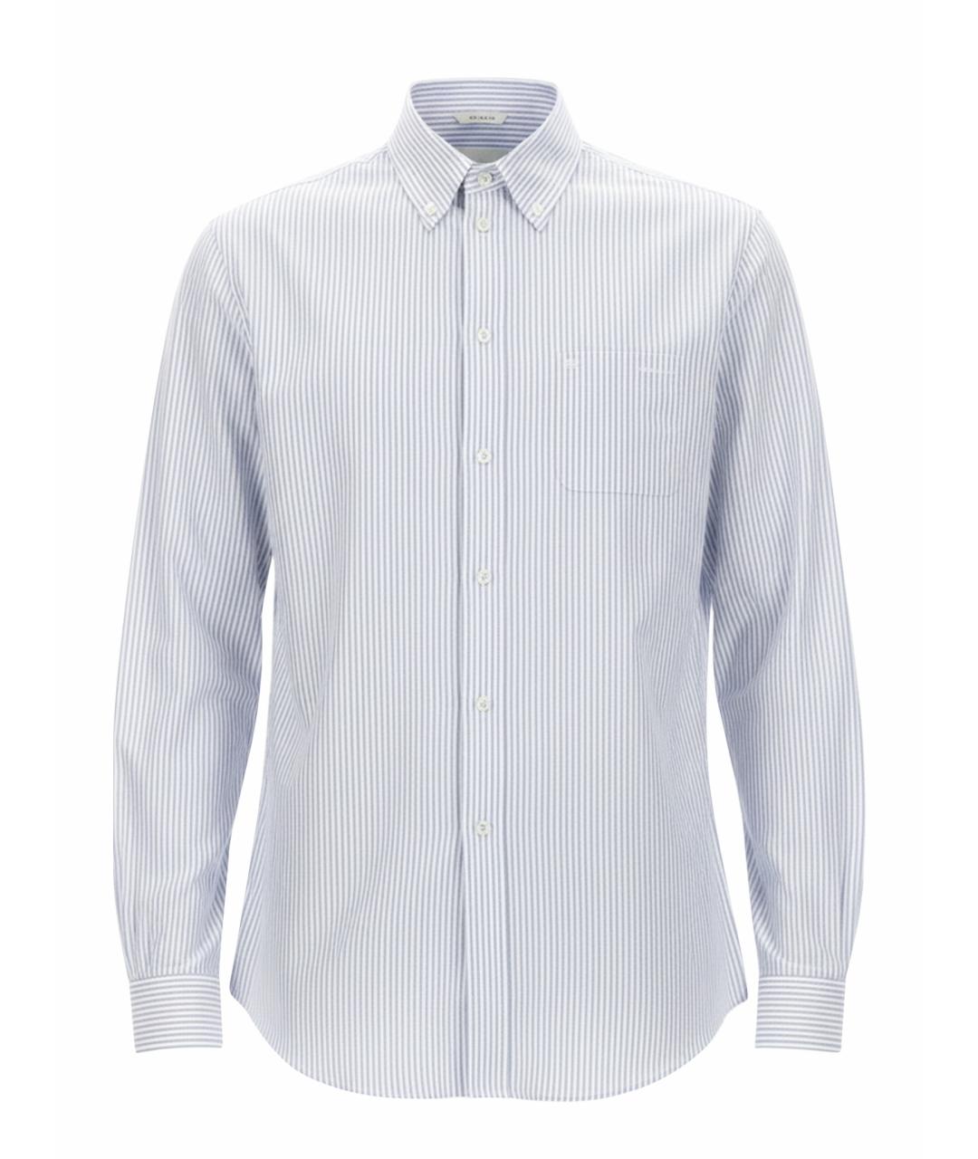 BALLY Голубая хлопковая классическая рубашка, фото 1