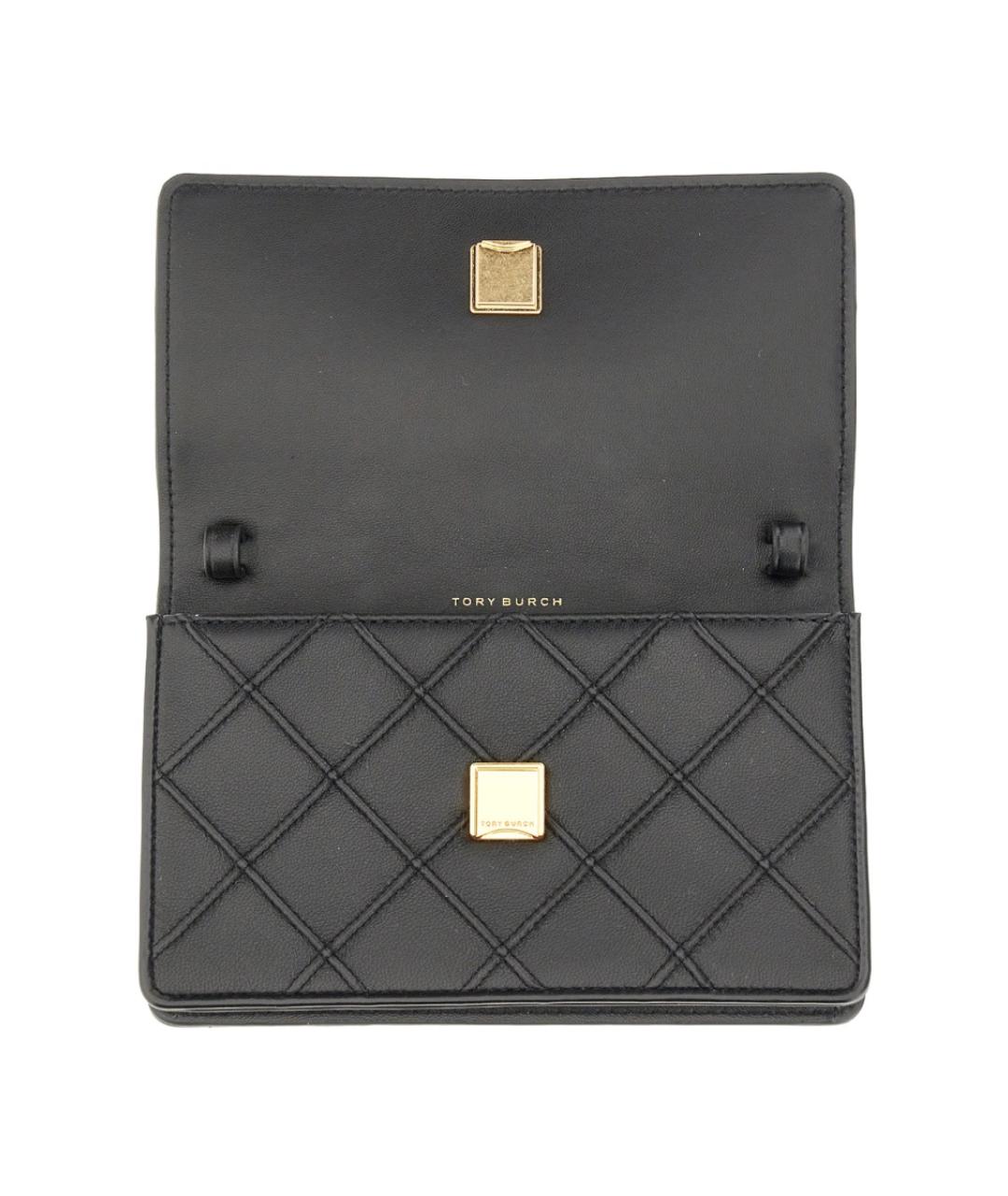 TORY BURCH Черный кожаный кошелек, фото 4