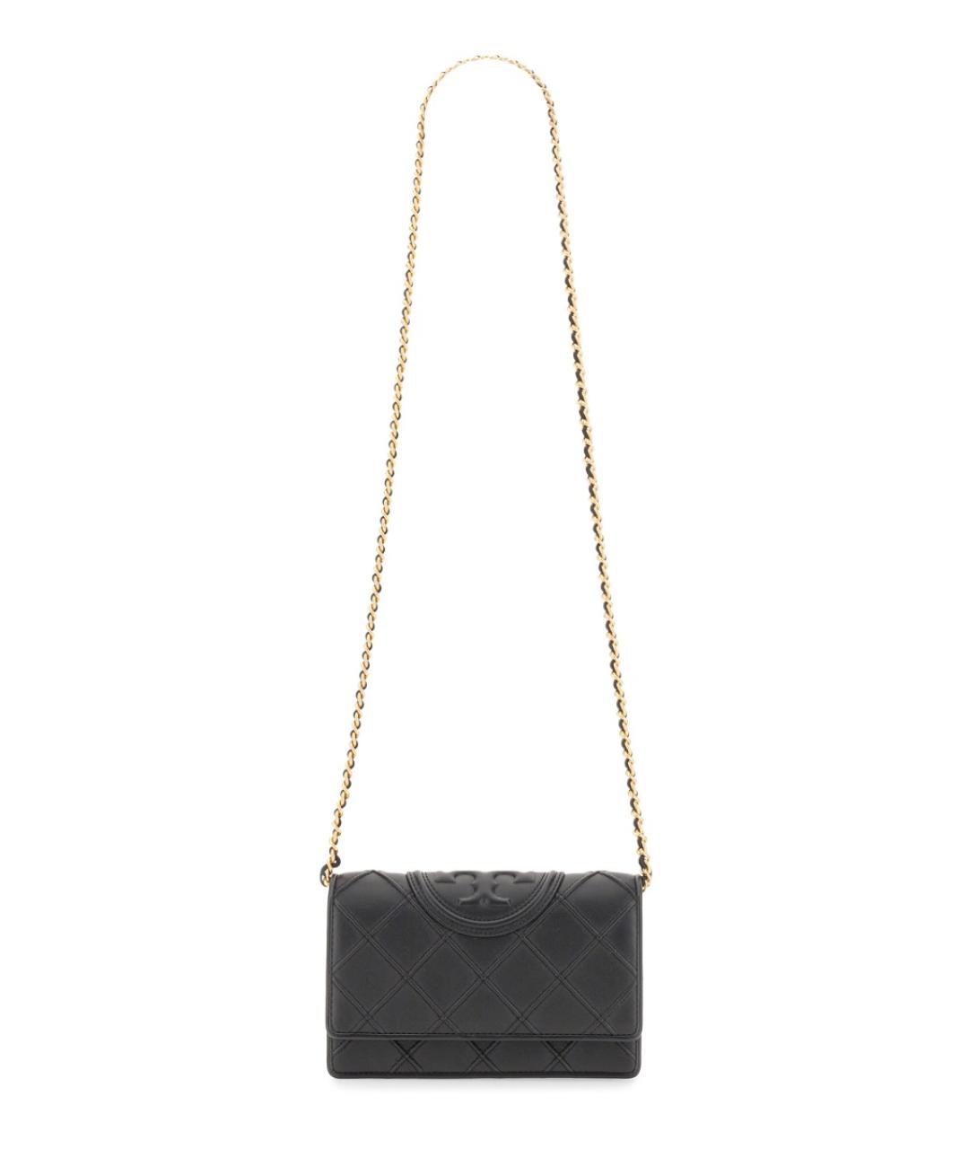 TORY BURCH Черный кожаный кошелек, фото 2