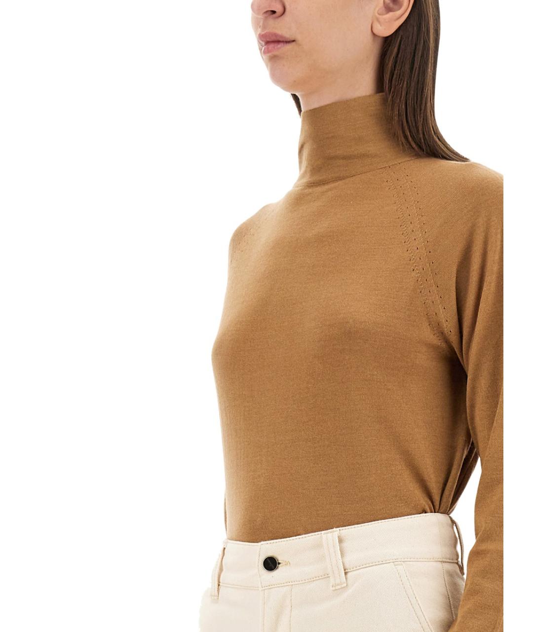 KITON Коричневый кашемировый джемпер / свитер, фото 4