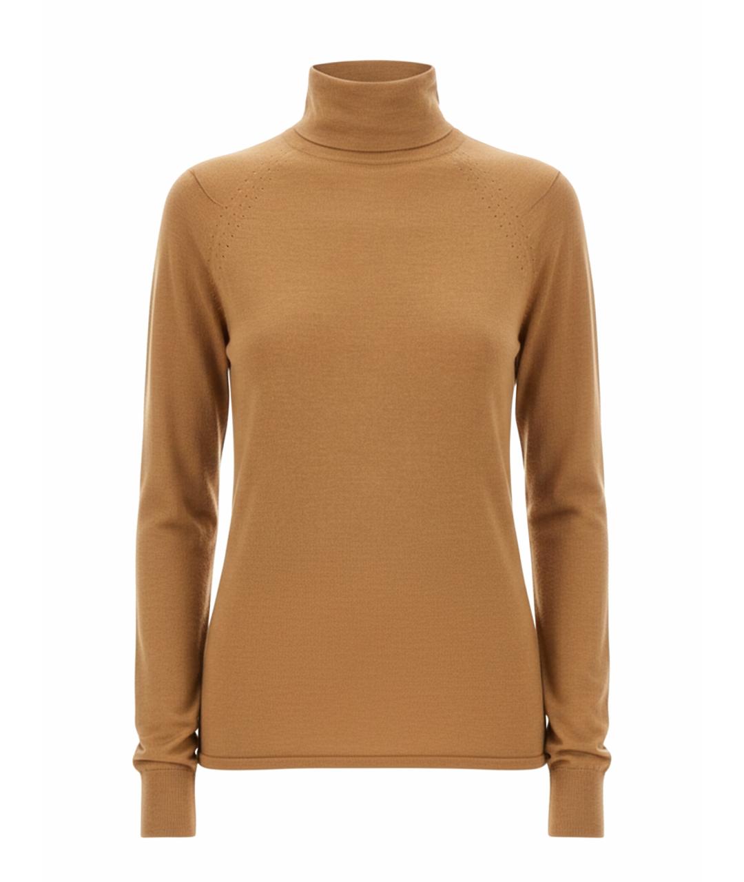 KITON Коричневый кашемировый джемпер / свитер, фото 1
