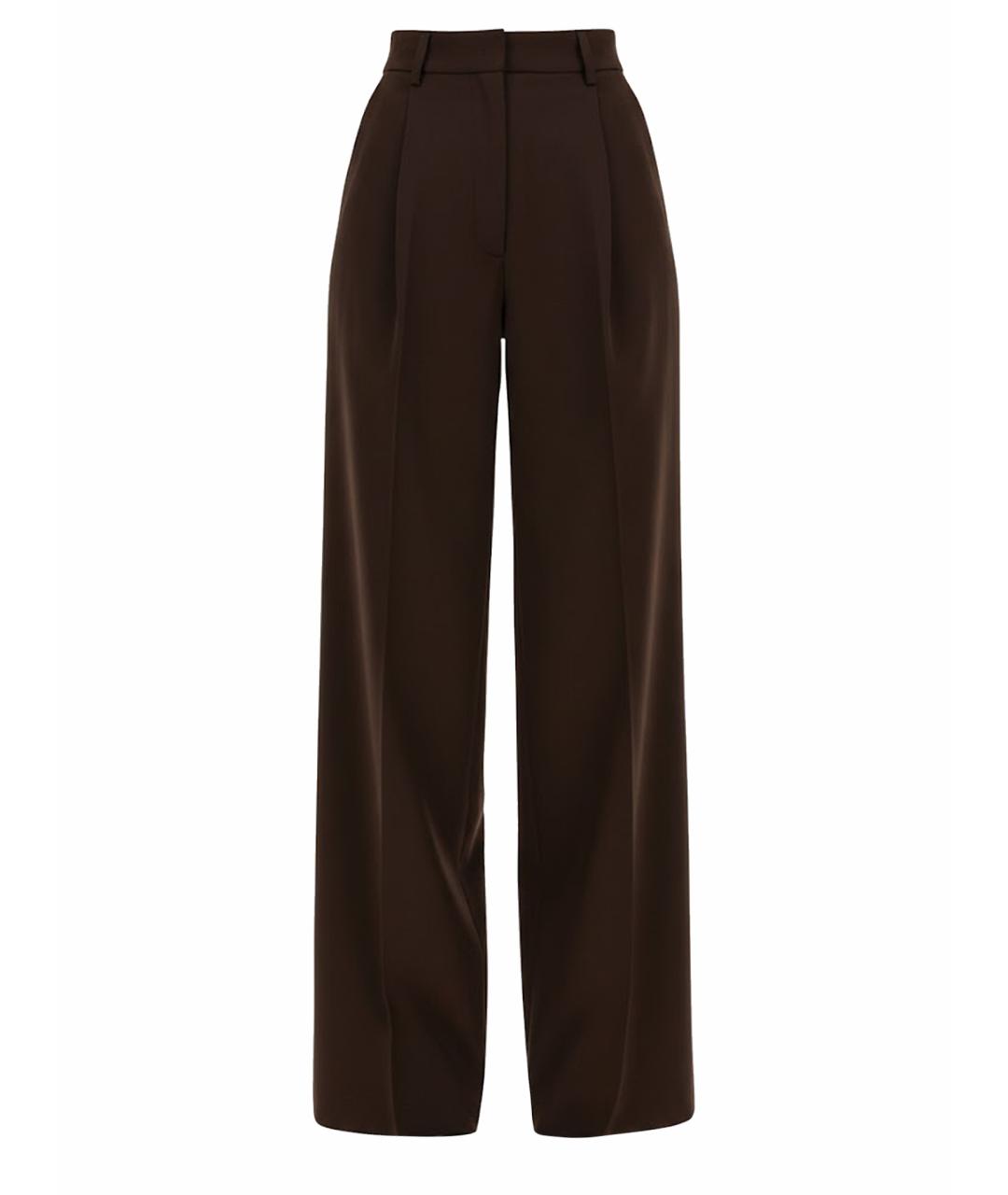 THELATEST Коричневые полиэстеровые прямые брюки, фото 1