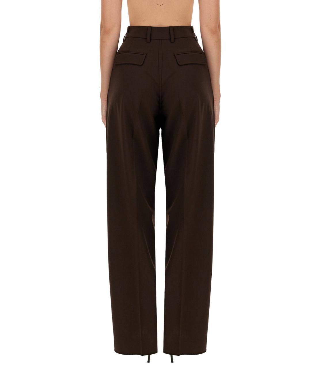 THELATEST Коричневые полиэстеровые прямые брюки, фото 4