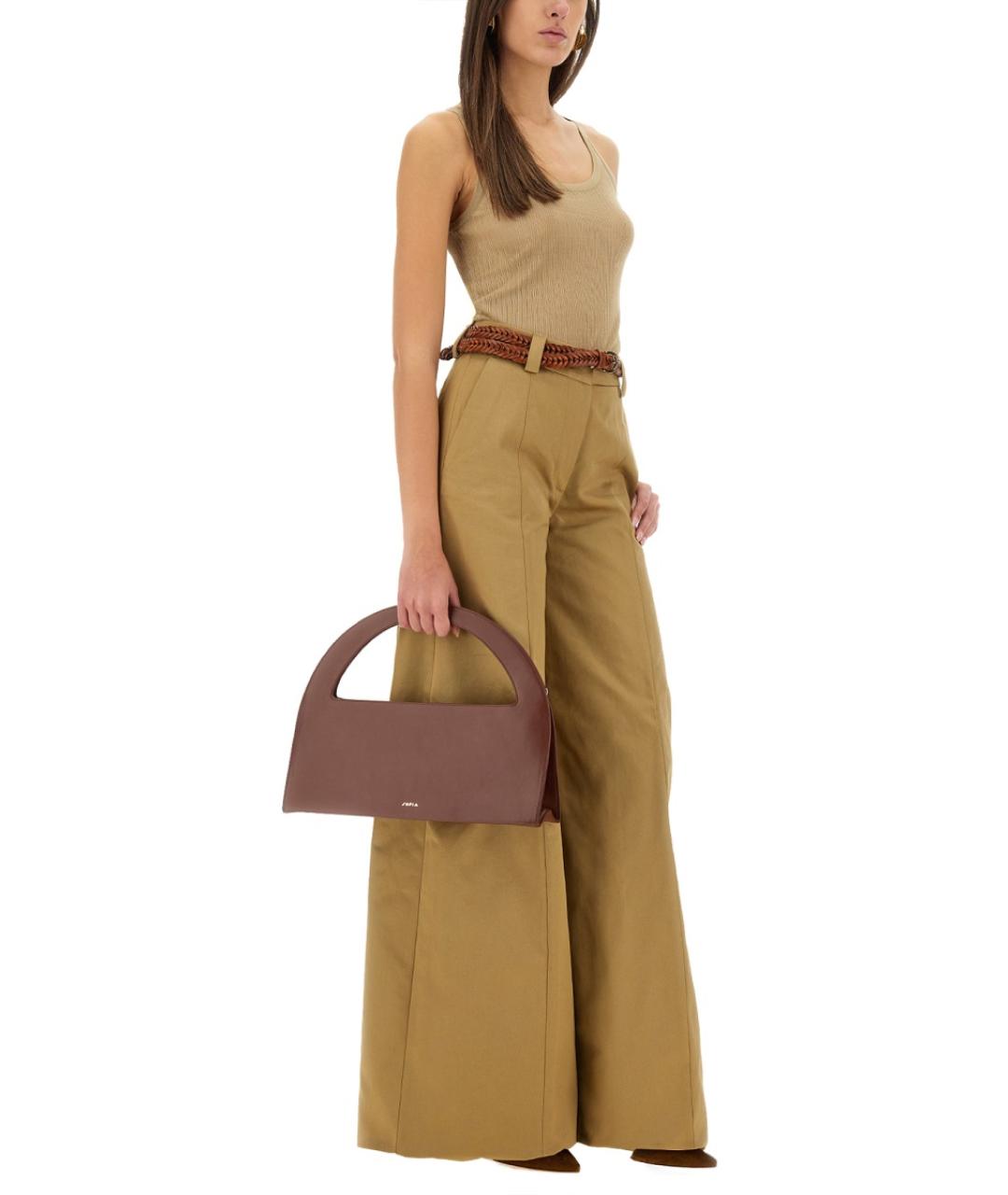 THELATEST Бежевые хлопковые прямые брюки, фото 2