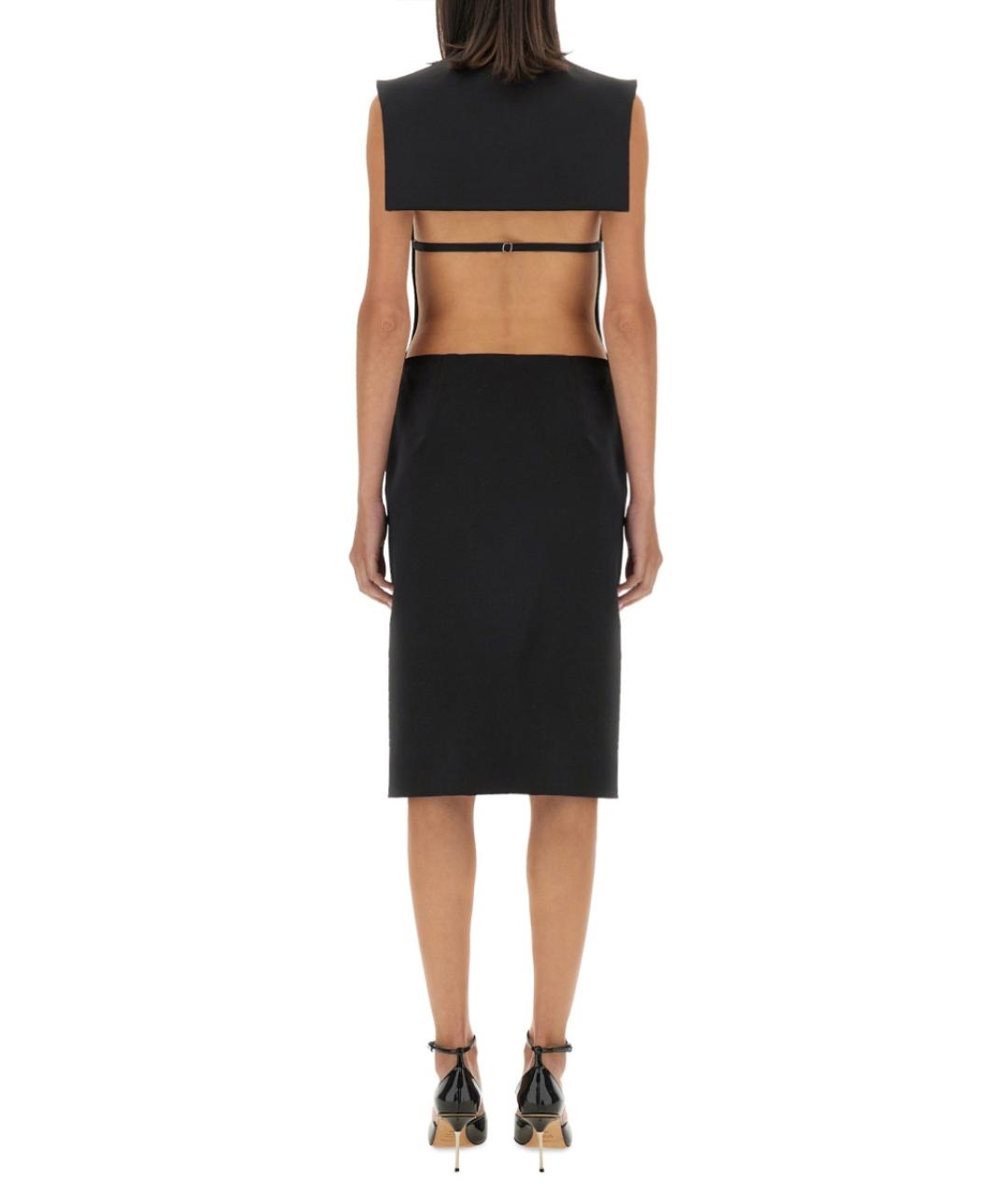 SPORTMAX Черное полиэстеровое платье, фото 3