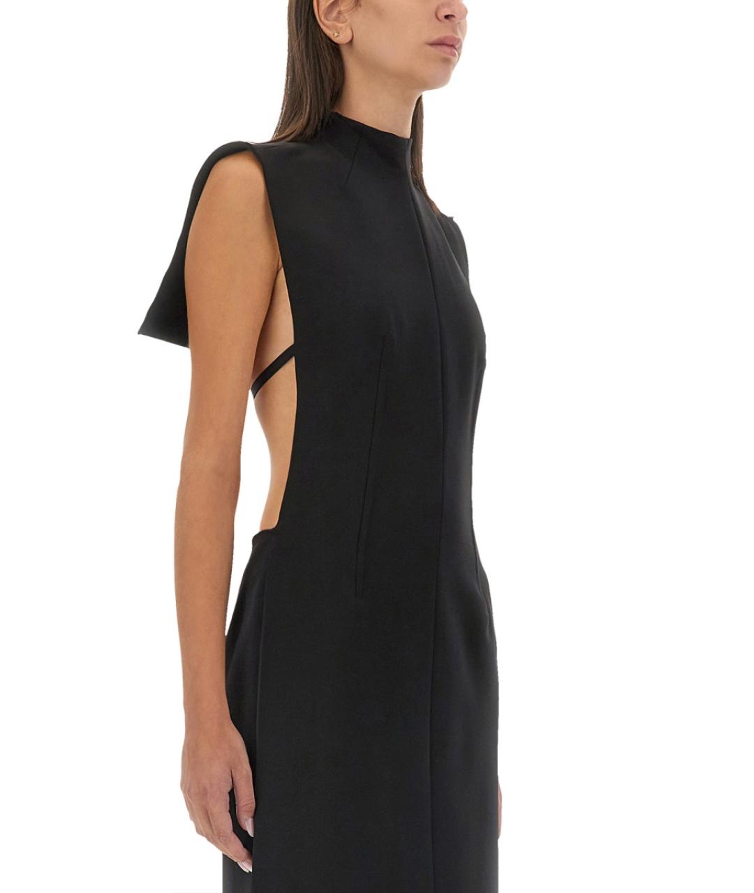 SPORTMAX Черное полиэстеровое платье, фото 4