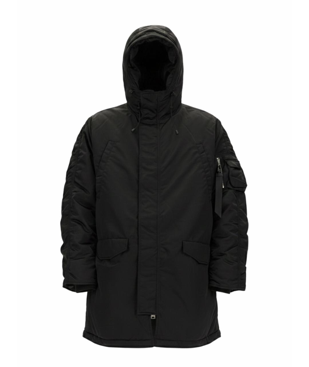 ALPHA INDUSTRIES Черная полиамидовая куртка, фото 1