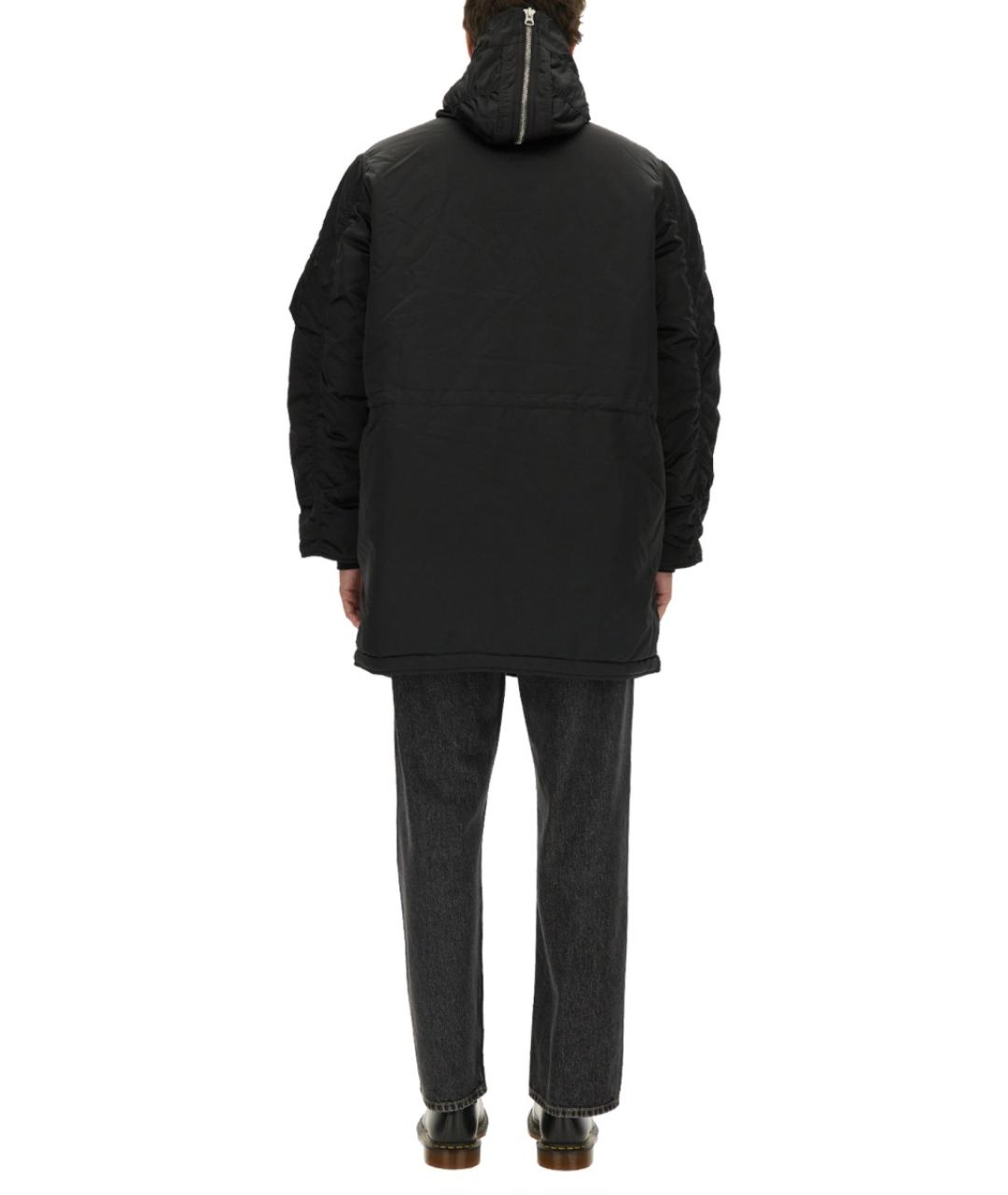 ALPHA INDUSTRIES Черная полиамидовая куртка, фото 3