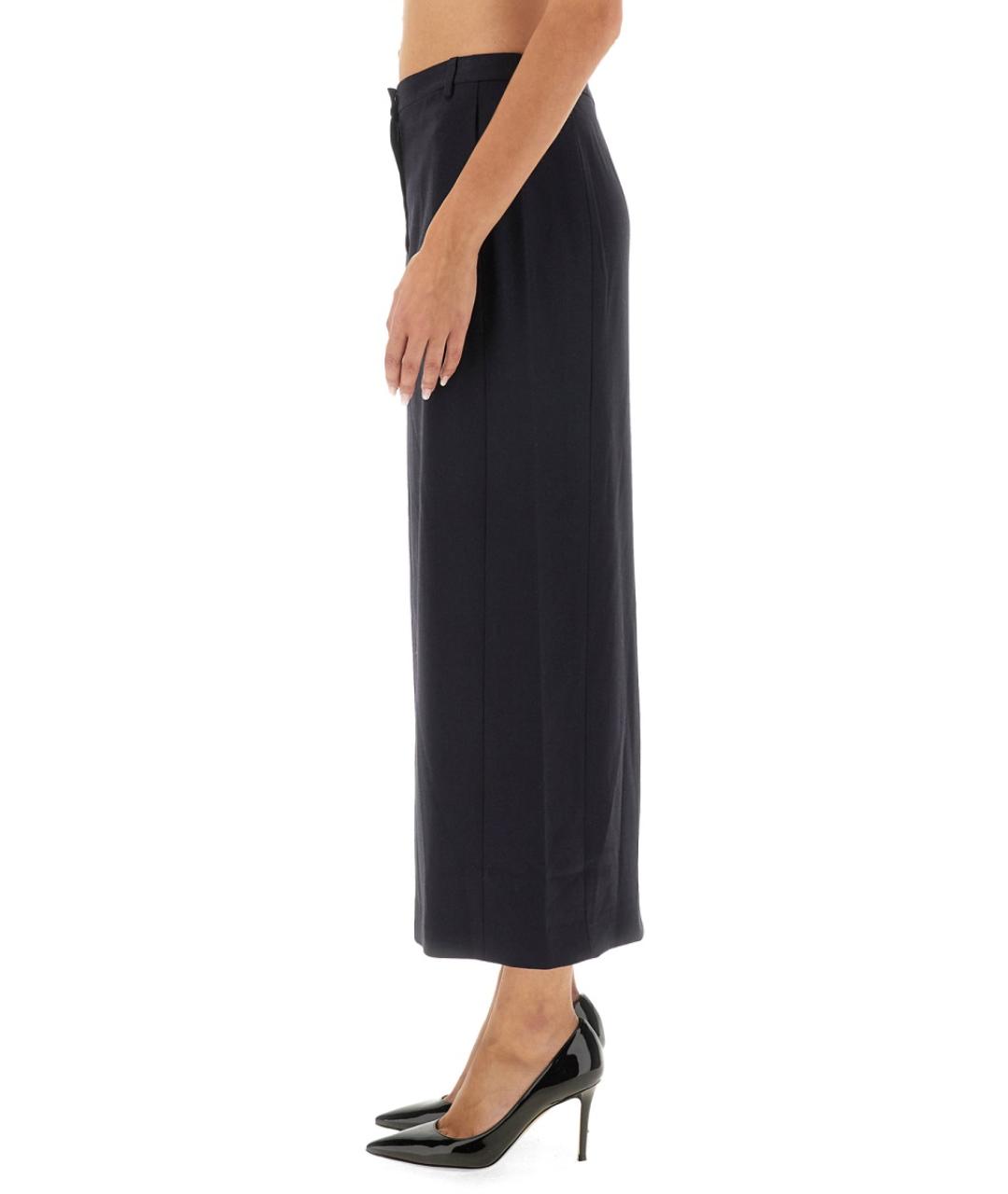 THEORY Синяя шерстяная юбка миди, фото 5