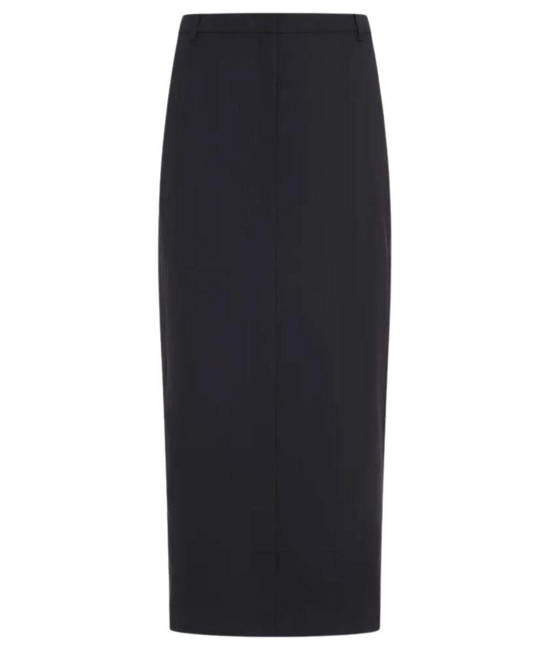 THEORY Синяя шерстяная юбка миди, фото 1