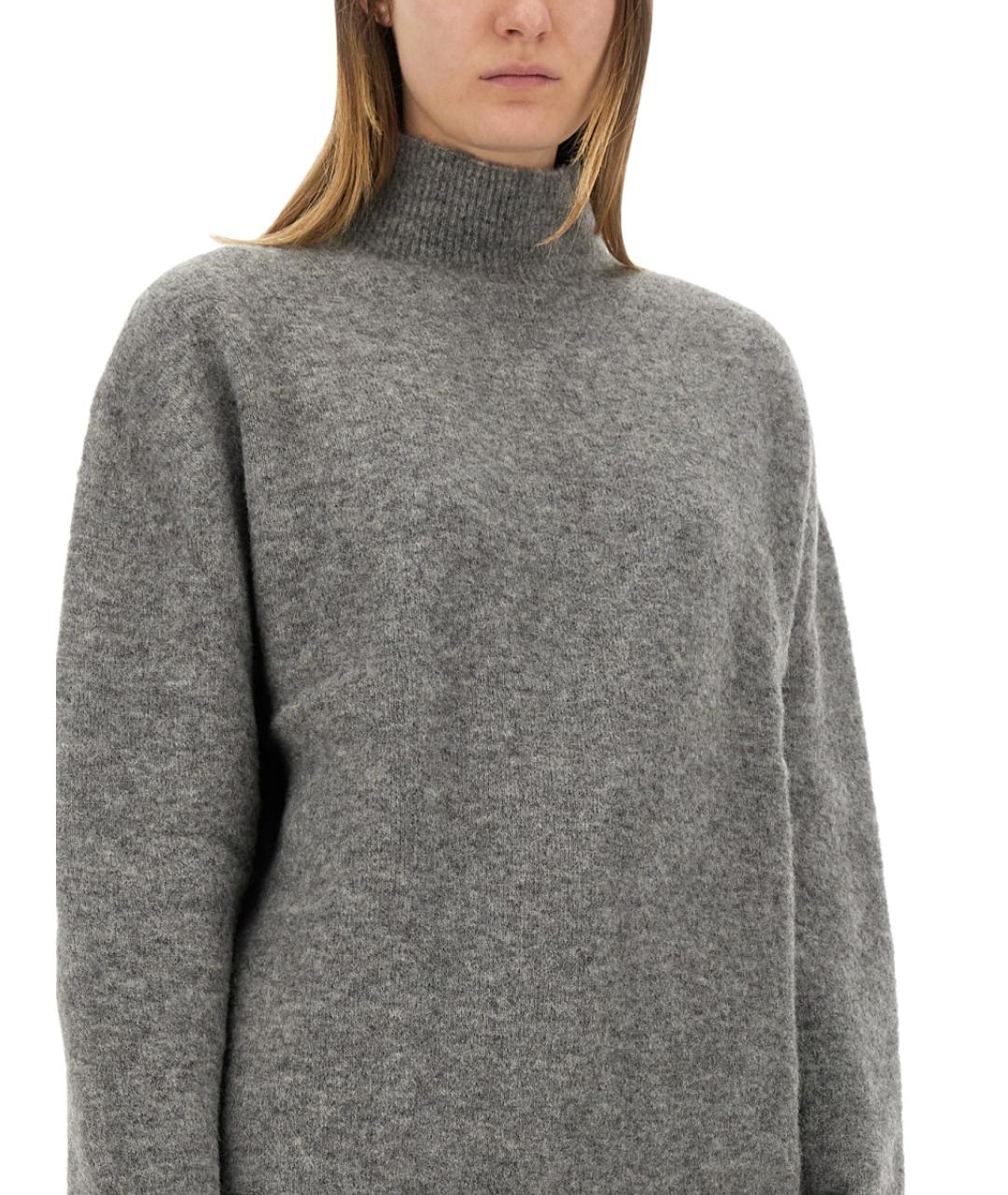 ALYSI Серый шерстяной джемпер / свитер, фото 4