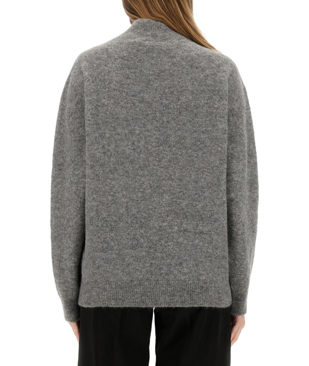 ALYSI Серый шерстяной джемпер / свитер, фото 3