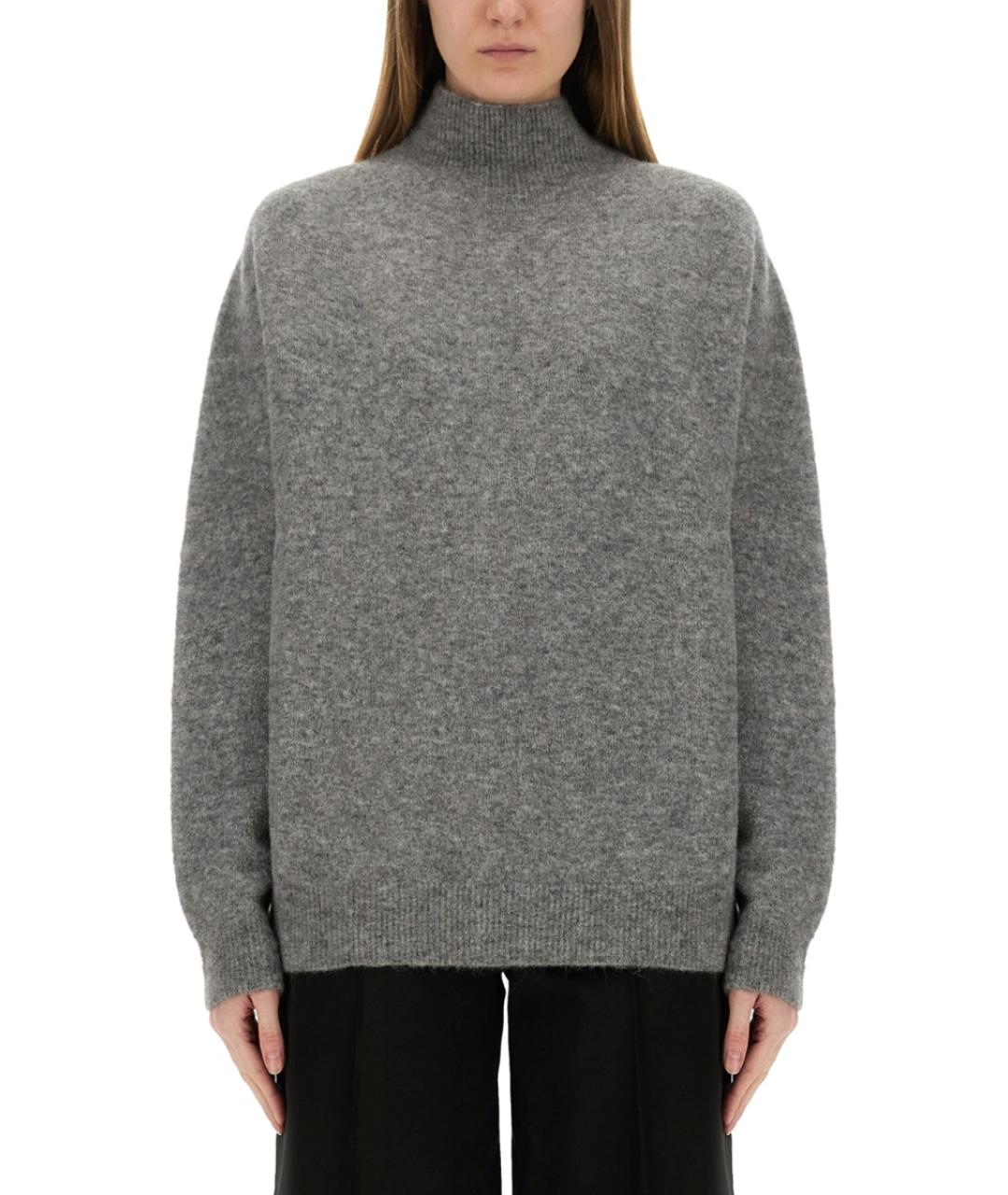 ALYSI Серый шерстяной джемпер / свитер, фото 5