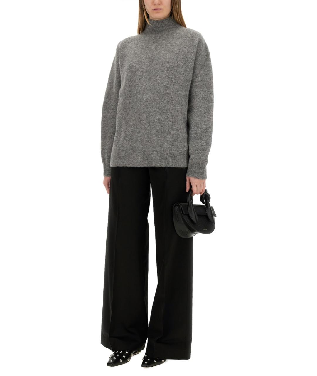 ALYSI Серый шерстяной джемпер / свитер, фото 2