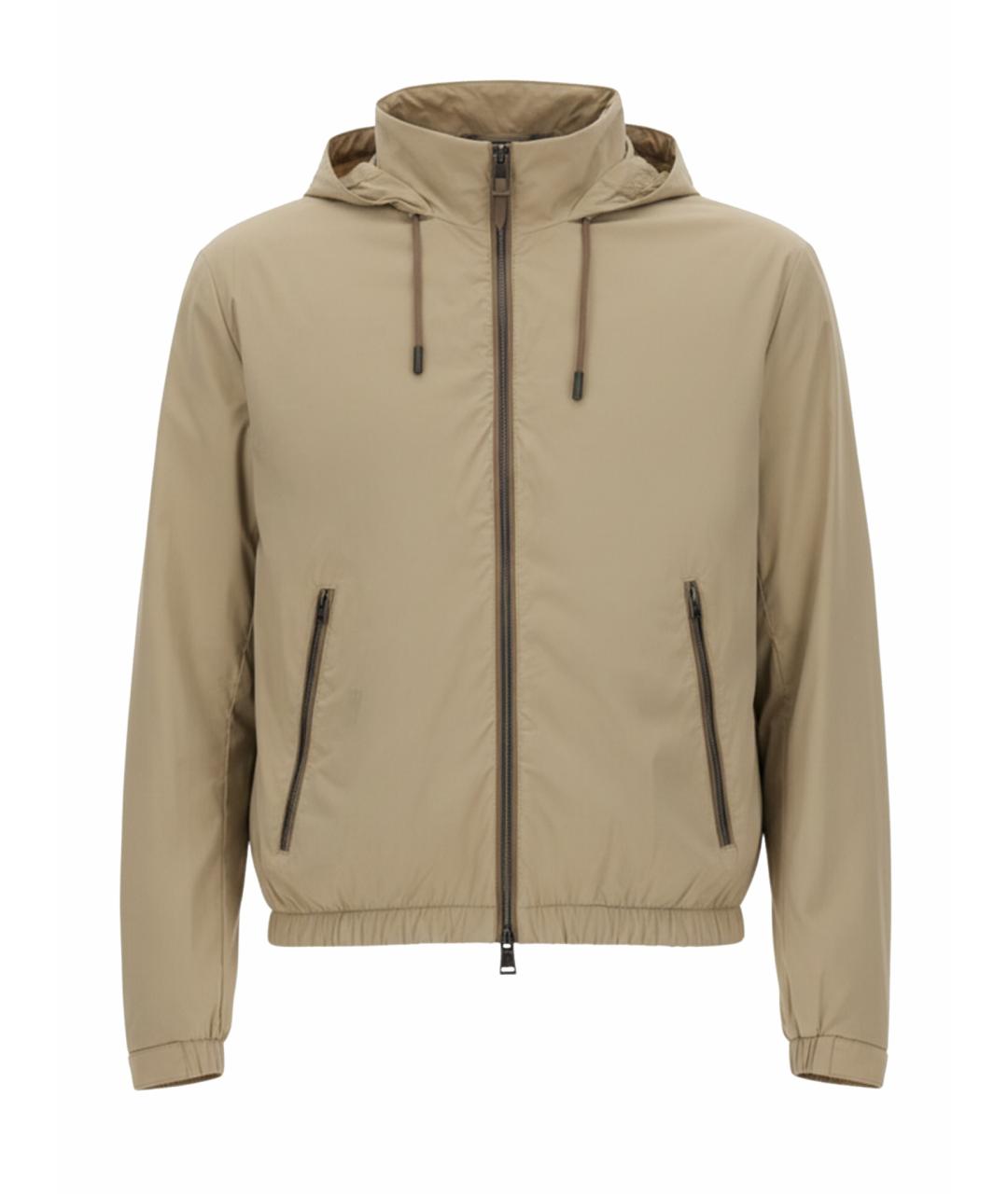 HUGO BOSS Бежевая полиамидовая куртка, фото 1
