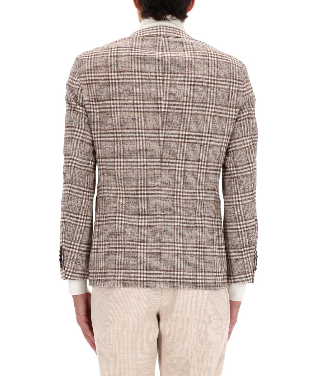 HUGO BOSS Коричневый шерстяной пиджак, фото 3