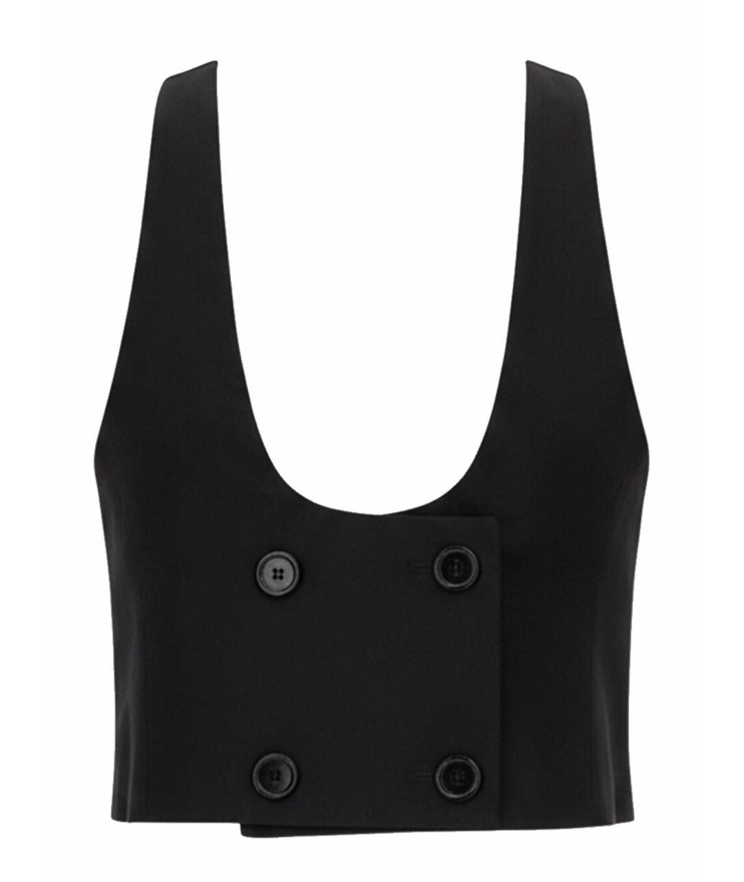 NINA RICCI Черный хлопковый жилет, фото 1