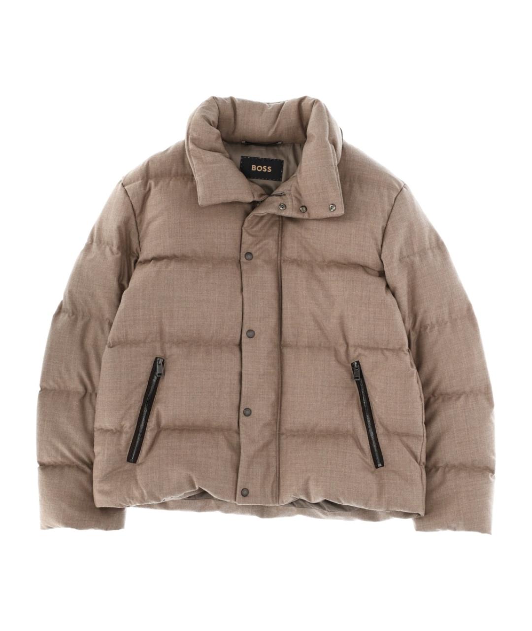 HUGO BOSS Бежевый шерстяной пуховик, фото 1