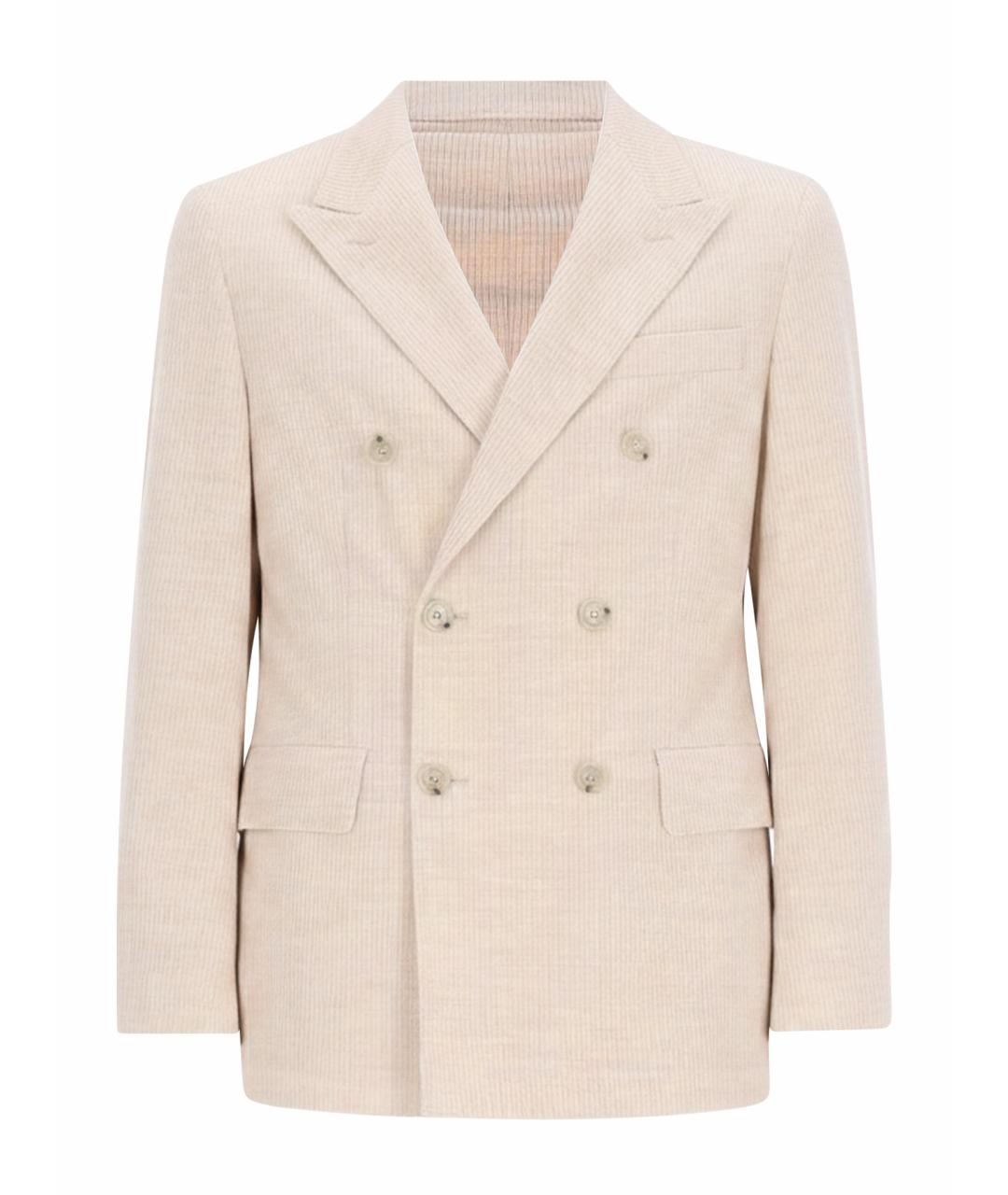 HUGO BOSS Бежевый хлопковый пиджак, фото 1