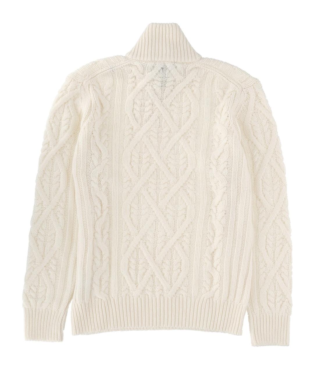 HUGO BOSS Белый шерстяной джемпер / свитер, фото 2