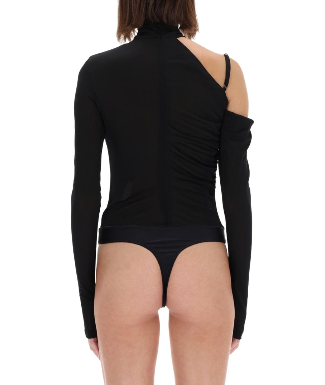 VERSACE JEANS COUTURE Черное полиэстеровое боди, фото 4