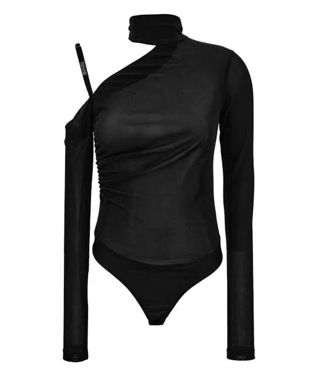 VERSACE JEANS COUTURE Черное полиэстеровое боди, фото 1