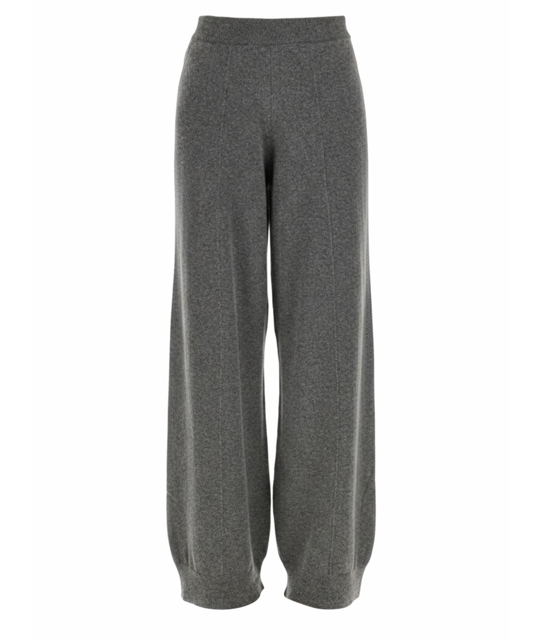 FABIANA FILIPPI Серые шерстяные прямые брюки, фото 1