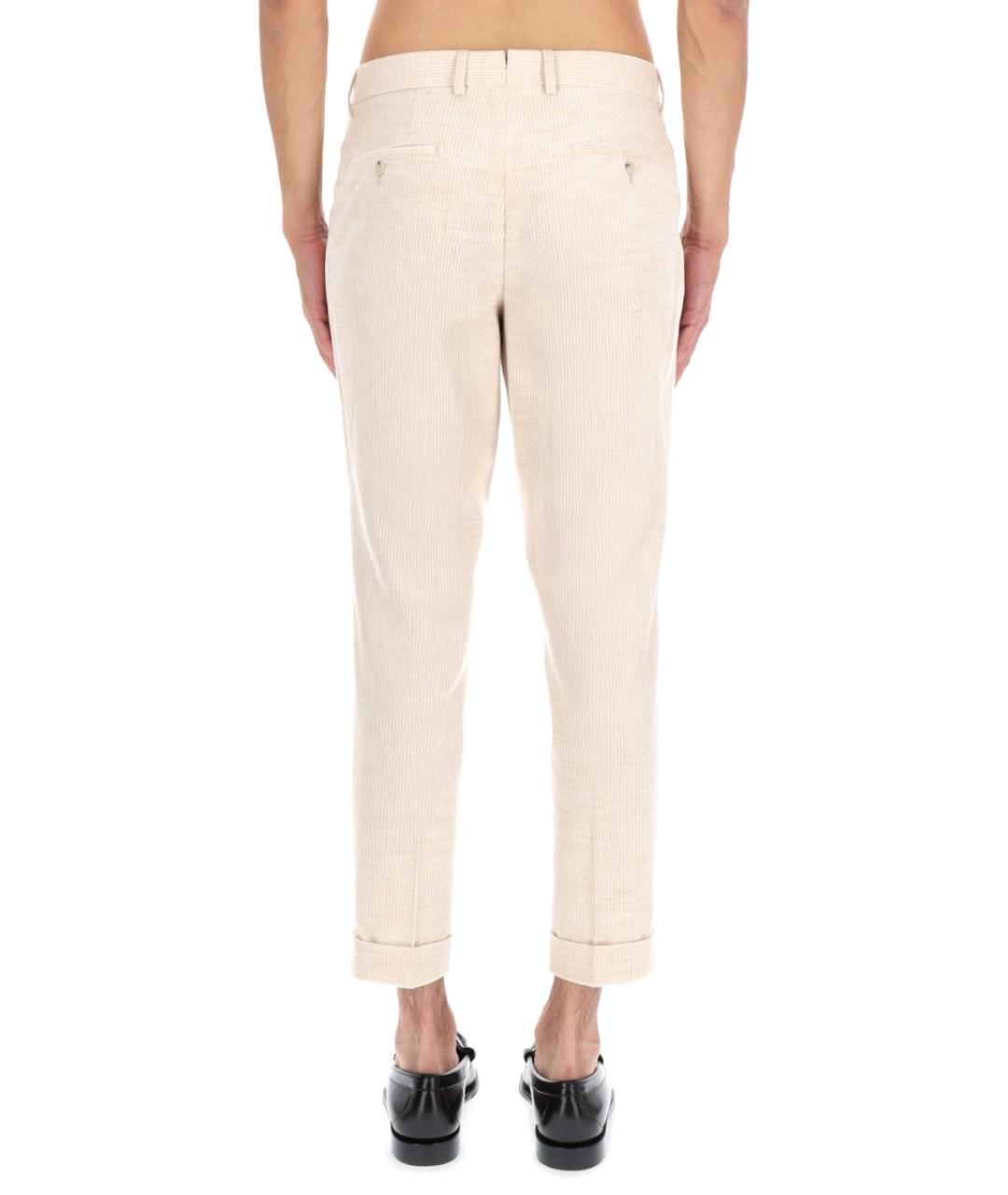 HUGO BOSS Бежевые хлопковые повседневные брюки, фото 4