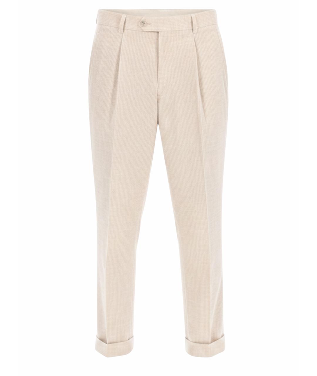HUGO BOSS Бежевые хлопковые повседневные брюки, фото 1