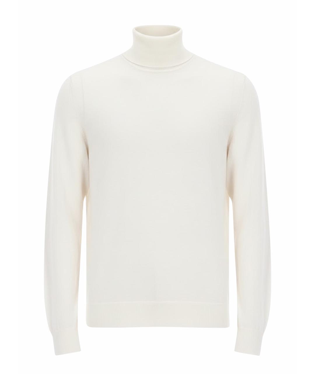 HUGO BOSS Белый кашемировый джемпер / свитер, фото 1