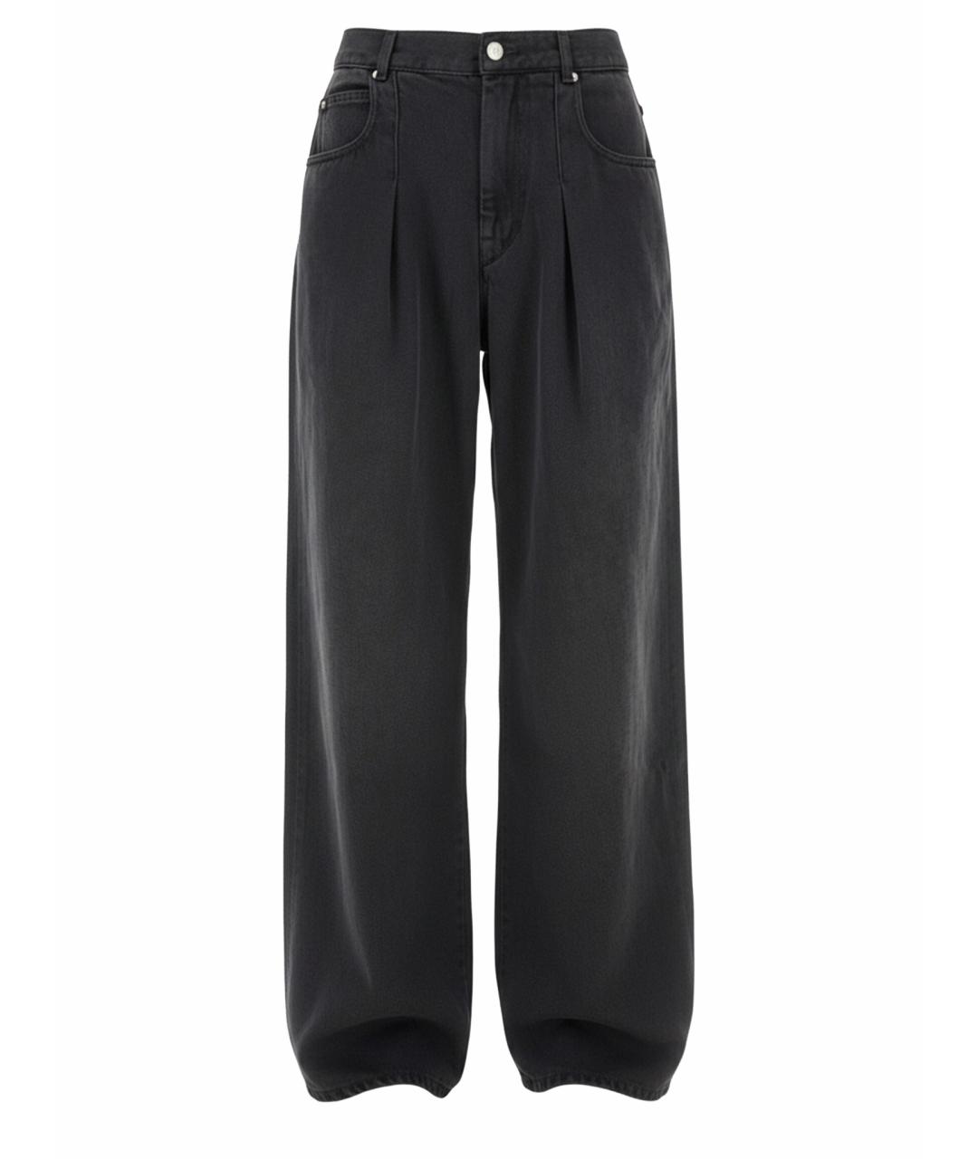 ISABEL MARANT Черные хлопковые прямые джинсы, фото 1
