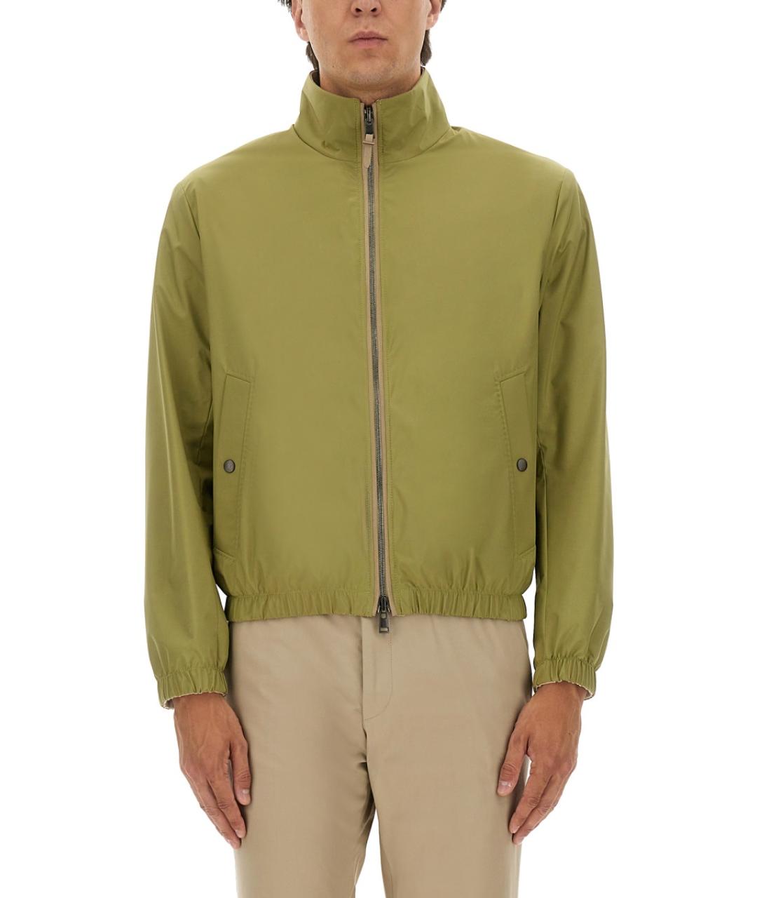 HUGO BOSS Зеленая полиэстеровая куртка, фото 5