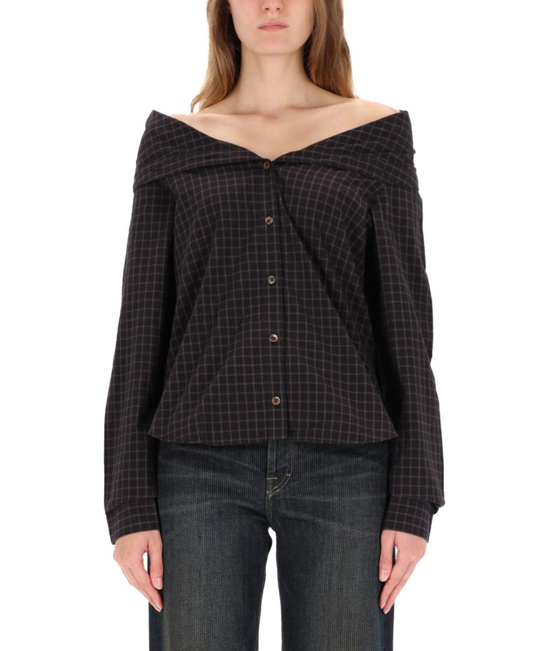 OUR LEGACY Черная хлопковая рубашка, фото 5