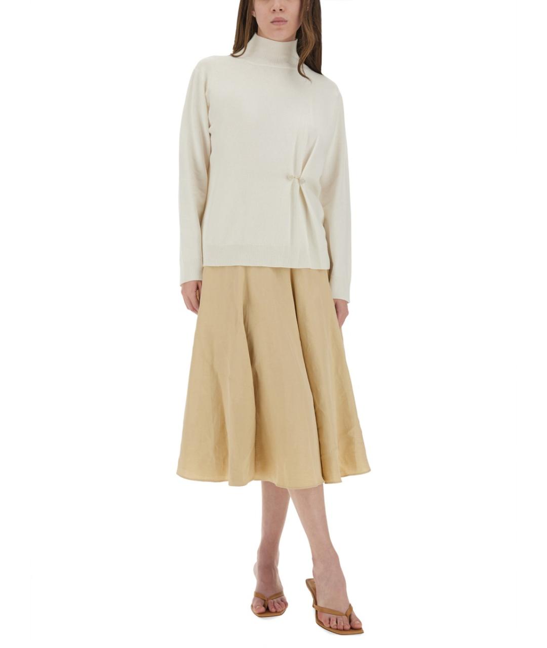 FABIANA FILIPPI Белый шерстяной джемпер / свитер, фото 2