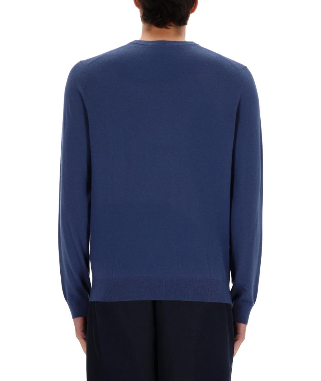 HUGO BOSS Синий кашемировый джемпер / свитер, фото 3
