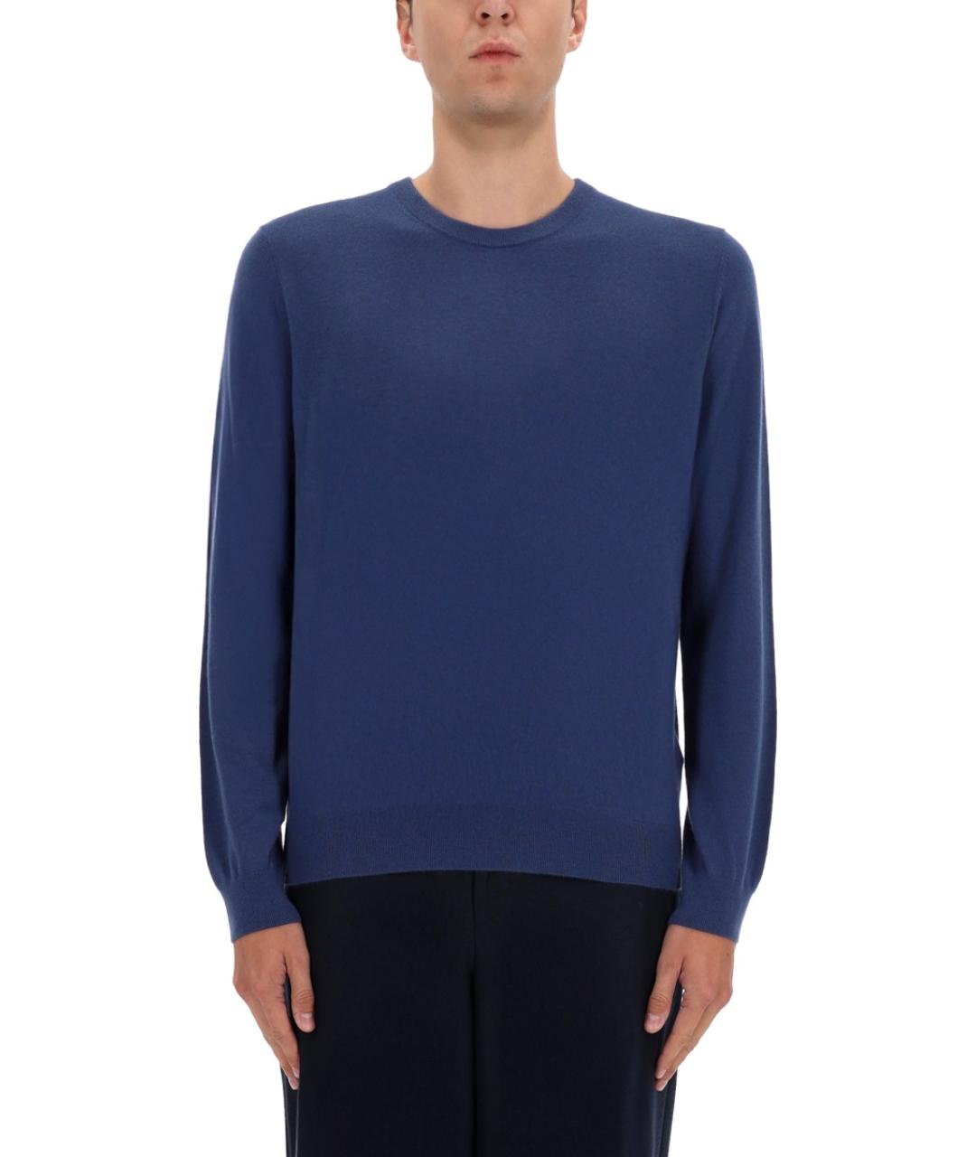 HUGO BOSS Синий кашемировый джемпер / свитер, фото 4