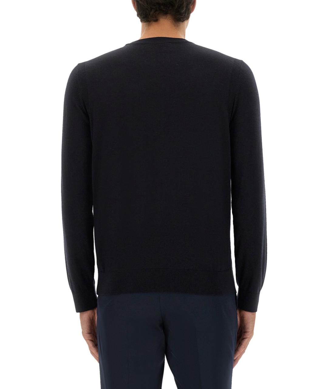 HUGO BOSS Синий шерстяной джемпер / свитер, фото 3