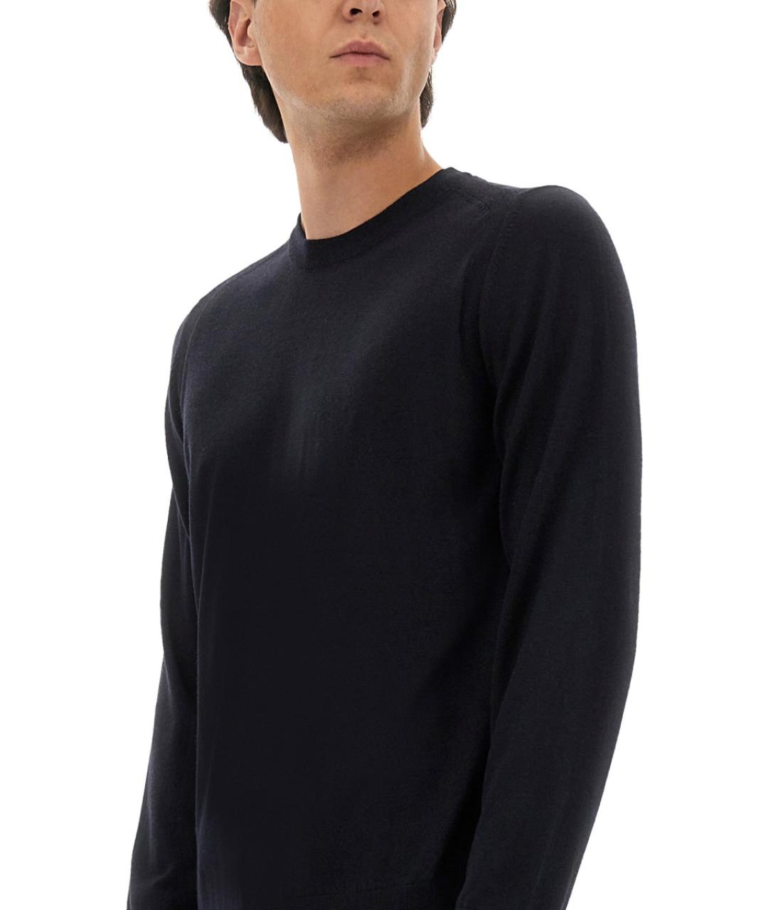 HUGO BOSS Синий шерстяной джемпер / свитер, фото 4