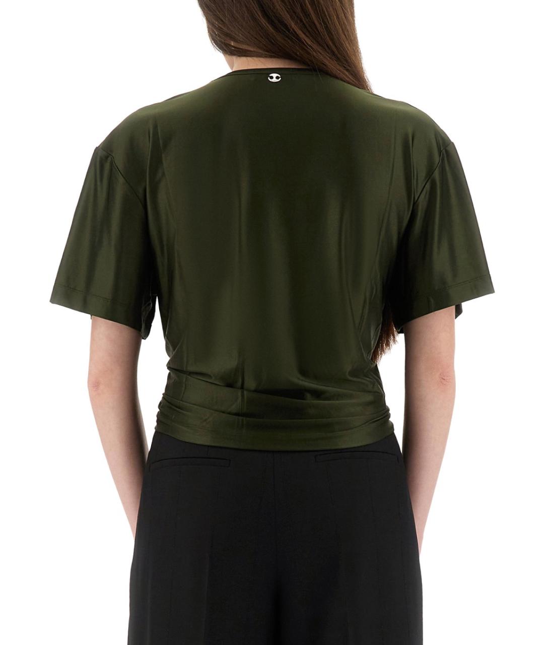 PACO RABANNE Зеленая вискозная футболка, фото 3