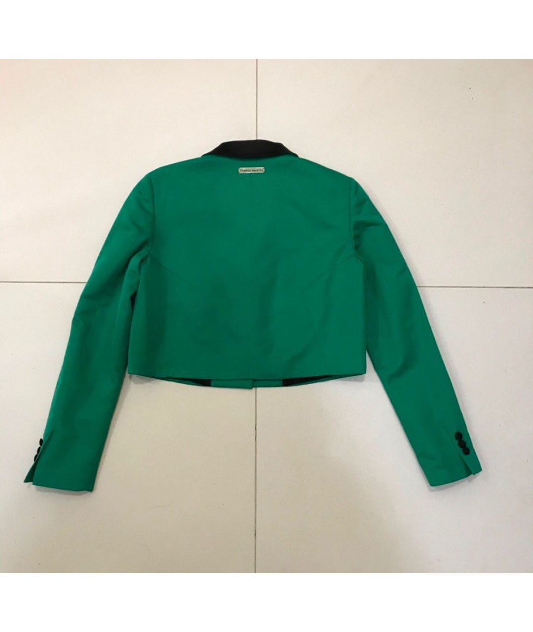 FRANKIE MORELLO Зеленый хлопковый жакет/пиджак, фото 3