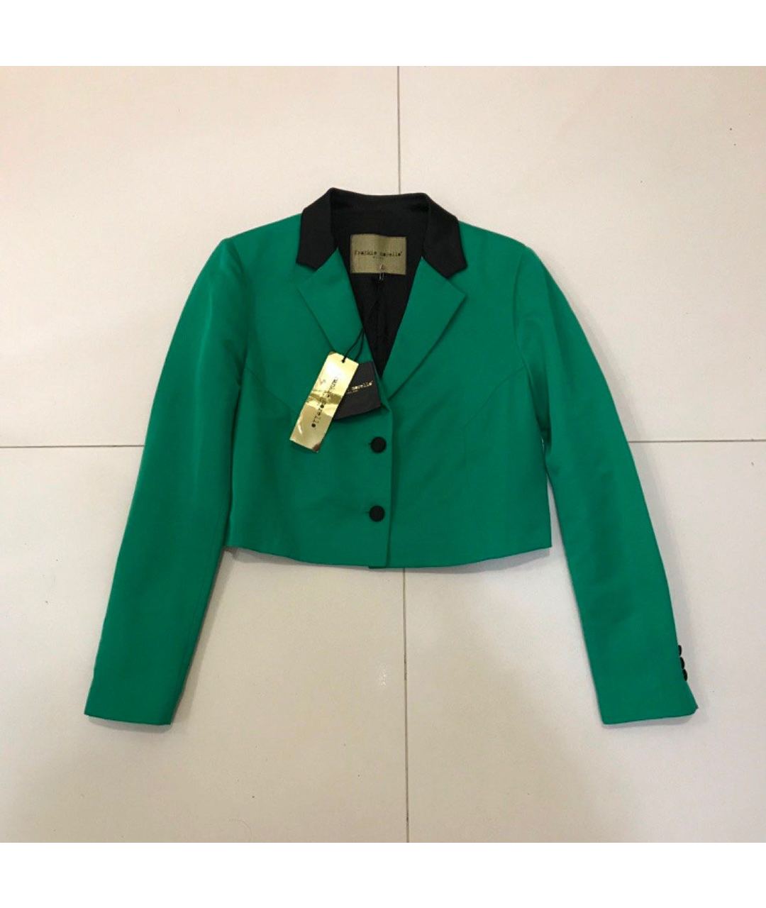 FRANKIE MORELLO Зеленый хлопковый жакет/пиджак, фото 2