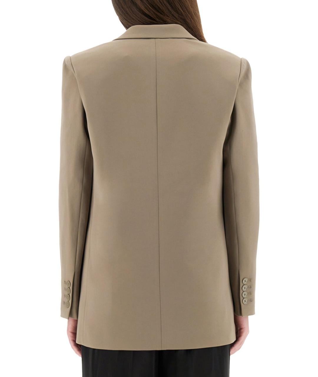 MICHAEL KORS Бежевый полиэстеровый жакет/пиджак, фото 3
