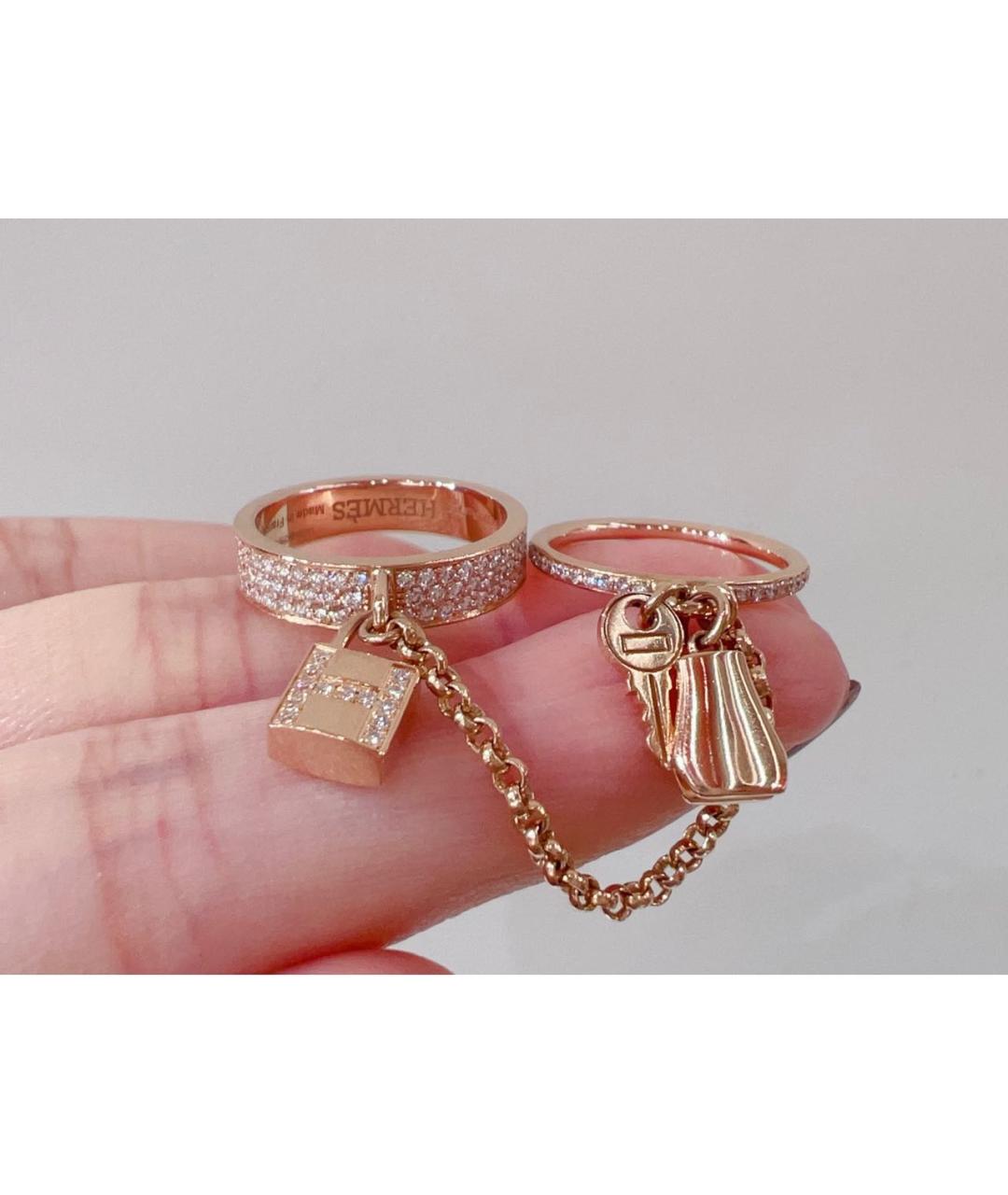 HERMES Розовое кольцо из розового золота, фото 6