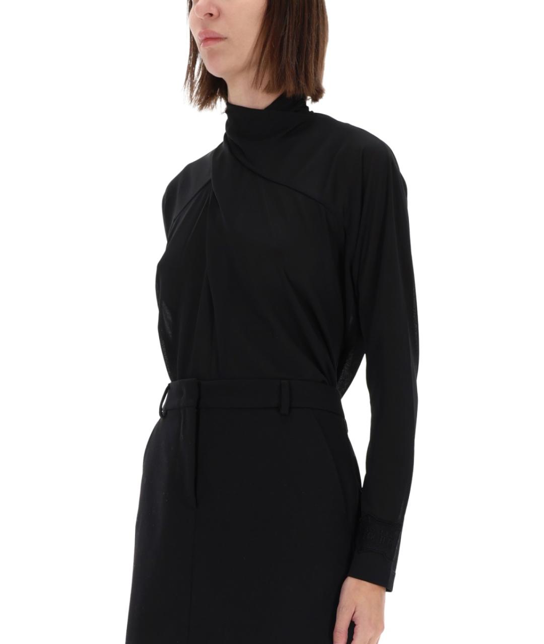 VERSACE JEANS COUTURE Черная полиэстеровая рубашка, фото 4