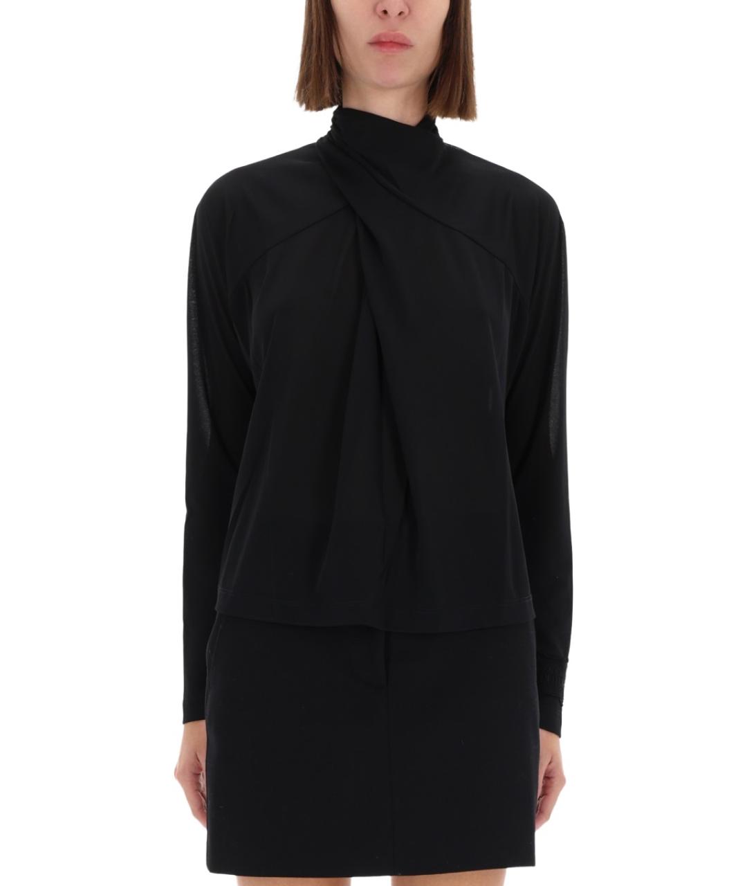 VERSACE JEANS COUTURE Черная полиэстеровая рубашка, фото 5