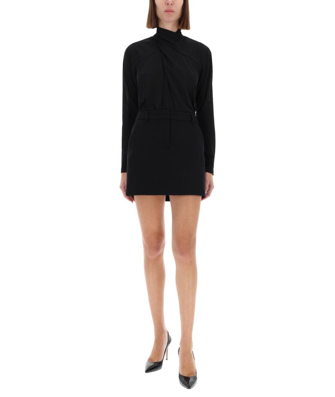 VERSACE JEANS COUTURE Черная полиэстеровая рубашка, фото 2