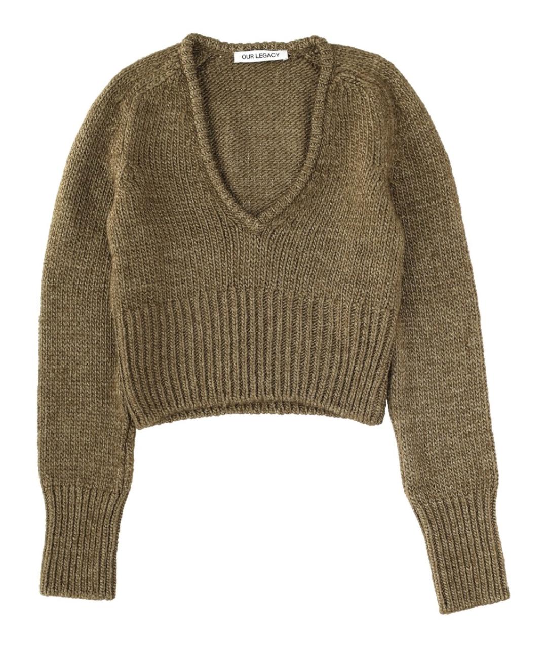 OUR LEGACY Зеленый шерстяной джемпер / свитер, фото 1